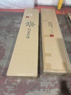 Lot 245  
            Birmingham SR106 - Collection or Optional Delivery Available 

                
2 X ZINUS KING SIZE BED FRAME WITH WOOD HEADBOARD - IRPBH-UK - TOTAL ORIGINAL RRP...