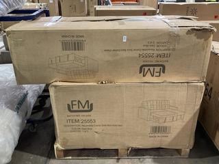 Lot 260  
            Birmingham SR106 - Collection or Optional Delivery Available 

                
FURNITURE MAXI REVERSIBLE CORNER SOFA BED IN DARK BLUE - ITEM 25553 - (LOCATION: ...