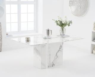Lot 311  
            Birmingham SR106 - Collection or Optional Delivery Available 

                
ALICIA 180CM WHITE MARBLE DINING TABLE - MODEL NO. ALIC002 - ORIGINAL RRP £899 (L...