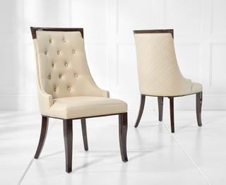 Lot 313  
            Birmingham SR106 - Collection or Optional Delivery Available 

                
FRANCESCA CREAM FAUX LEATHER DINING CHAIRS - MODEL NO. CESC001 - ORIGINAL RRP £32...