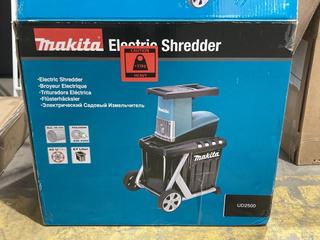 Lot 317  
            Birmingham SR106 - Collection or Optional Delivery Available 

                
MAKITA ELECTRIC SHREDDER ORIGINAL RRP £300 (LOCATION: A20)