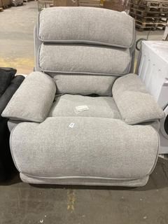Lot 320  
            Birmingham SR106 - Collection or Optional Delivery Available 

                
DFS POWER RECLINER CHAIR IN FOG COMBINATION - LKL11CLKL - ORIGINAL RRP £799 (LOCA...