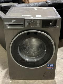Lot 338  
            Birmingham SR106 - Collection or Optional Delivery Available 

                
BEKO 9KG FREESTANDING WASHING MACHINE IN GRAPHITE - B3W594IG - ORIGINAL RRP £419 ...