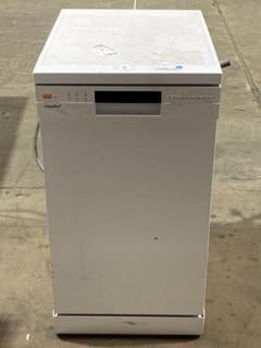 Lot 344  
            Birmingham SR106 - Collection or Optional Delivery Available 

                
COMFEE FREESTANDING SLIMLINE DISHWASHER IN WHITE - MODEL NO.CDWEF1034BW-UK - ORIG...