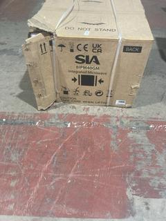 Lot 375  
            Birmingham SR106 - Collection or Optional Delivery Available 

                
SIA INTEGRATED COMPACT CONVECTION MULTIFUNCTIONAL MICROWAVE - BIPM40GM - ORIGINAL...