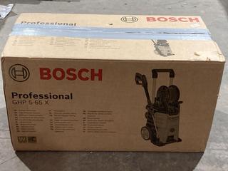 Lot 381  
            Birmingham SR106 - Collection or Optional Delivery Available 

                
BOSCH GHP 5-65 X PROFESSIONAL HIGH PRESSURE WASHER ORIGINAL RRP £571 (LOCATION: B15)