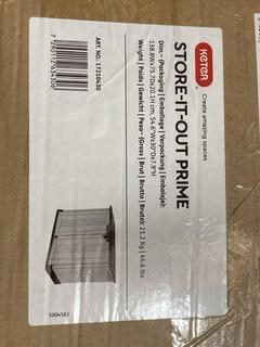 Lot 398  
            Birmingham SR106 - Collection or Optional Delivery Available 

                
KETER STORE IT OUT PRO OUTDOOR STORAGE ORIGINAL RRP £170 (LOCATION: B15)