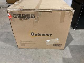 Lot 410  
            Birmingham SR106 - Collection or Optional Delivery Available 

                
OUTSUNNY 3 PIECE PATIO BISTRO SET (LOCATION: B17)