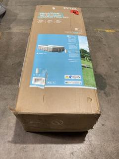 Lot 426  
            Birmingham SR106 - Collection or Optional Delivery Available 

                
INTEX PRISM FRAME RECTANGULAR PREMIUM POOL SET ORIGINAL RRP £435 (LOCATION: B18)