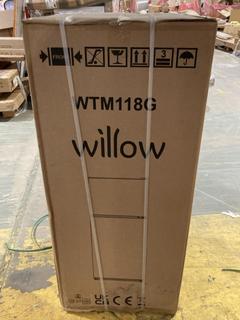 Lot 454  
            Birmingham SR106 - Collection or Optional Delivery Available 

                
WILLOW UNDER COUNTER FRIDGE FREEZER - WTM118G - ORIGINAL RRP £144 (LOCATION: B20)