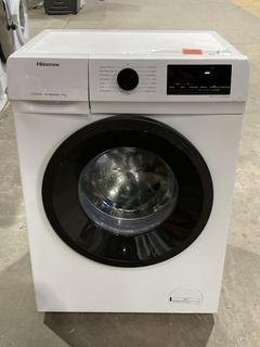 Lot 50  
            Birmingham SR106 - Collection or Optional Delivery Available 

                
HISENSE FREESTANDING 9KG WASHING MACHINE IN WHITE - WFQP9014EVM - ORIGINAL RRP £2...