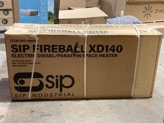 Lot 517  
            Birmingham SR106 - Collection or Optional Delivery Available 

                
SIP FIREBALL XD140 ELECTRIC DIESEL PARAFFIN SPACE HEATER ORIGINAL RRP £354 (LOCAT...