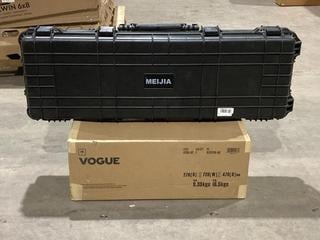 Lot 538  
            Birmingham SR106 - Collection or Optional Delivery Available 

                
MEIJIA PORTABLE ROLLING WATERPROOF RIFLE CASE 44.37" X 15.98" X 6.1" TO INCLUDE V...