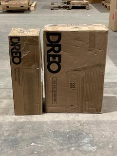 Lot 547  
            Birmingham SR106 - Collection or Optional Delivery Available 

                
DREO 9 FINS OIL FILLED RADIATOR - DR-HSH010 - TO INCLUDE DREO PTC FAN HEATER TOTA...