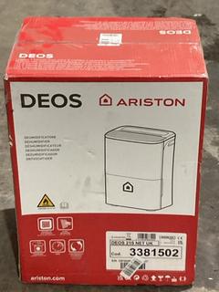 Lot 562  
            Birmingham SR106 - Collection or Optional Delivery Available 

                
ARISTON DEOS 21S DEHUMIDIFIER AND AIR PURIFIER ORIGINAL RRP £185 (LOCATION: RACKI...