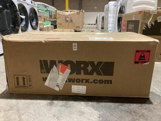 Lot 563  
            Birmingham SR106 - Collection or Optional Delivery Available 

                
WORX CORDLESS LAWNMOWER 40 V - WG927E - ORIGINAL RRP £150 (LOCATION: RACKINGS )