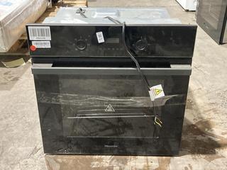 Lot 577  
            Birmingham SR106 - Collection or Optional Delivery Available 

                
HISENSE BUILT-IN SINGLE OVEN IN BLACK - BI62220ABGUK - ORIGINAL RRP £199 (LOCATIO...