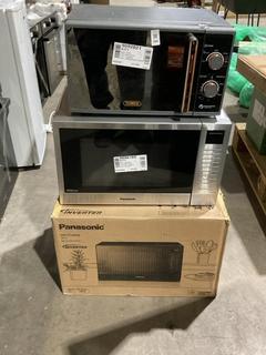 Lot 588  
            Birmingham SR106 - Collection or Optional Delivery Available 

                
3 X MICROWAVES TO INCLUDE TOWER MICROWAVE - T24038RGG - TOTAL ORIGINAL RRP £460 (...