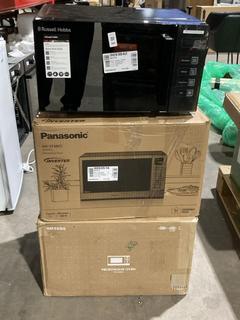 Lot 589  
            Birmingham SR106 - Collection or Optional Delivery Available 

                
3 X MICROWAVES TO INCLUDE SAMSUNG MICROWAVE OVEN (LOCATION: RACKINGS)