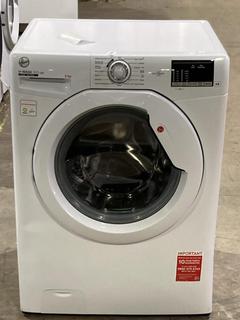 Lot 58  
            Birmingham SR106 - Collection or Optional Delivery Available 

                
HOOVER H-WASH 300 LITE FREESTANDING 9KG WASHING MACHINE IN WHITE - H3W492DA4/1-80...