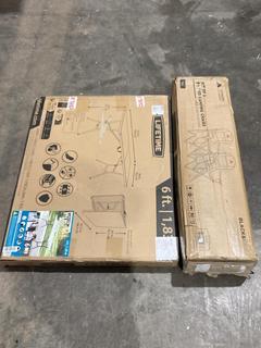 Lot 647  
            Birmingham SR106 - Collection or Optional Delivery Available 

                
VOYAGER PADDED CAMPING CHAIR SET OF 2 TO INCLUDE LIFETIME 6FT FOLDING TABLE (LOCA...