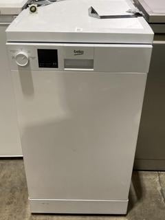 Lot 64  
            Birmingham SR106 - Collection or Optional Delivery Available 

                
BEKO FREESTANDING 10 PLACE SETTING SLIMLINE DISHWASHER IN WHITE - DVS04X20W - (00...