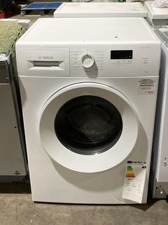 Lot 72  
            Birmingham SR106 - Collection or Optional Delivery Available 

                
BOSCH SERIES 2 FREESTANDING 8KG WASHING MACHINE - WGE03408GB - (003433540) - ORIG...