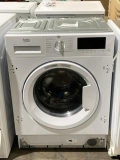 Lot 73  
            Birmingham SR106 - Collection or Optional Delivery Available 

                
BEKO INTEGRATED 9KG WASHING MACHINE IN WHITE - WTIK94121F - (003434344) - ORIGINA...