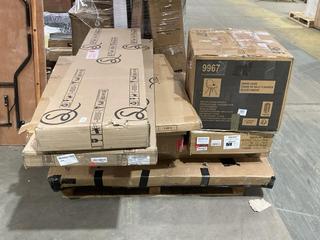 Lot 915  
            Birmingham SR106 - Collection or Optional Delivery Available 

                
PALLET OF ITEMS TO INCLUDE LISBON SMALL DOUBLE OTTOMAN FAUX LEATHER BED (PART LOT...