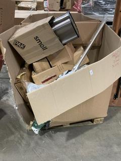 Lot 916  
            Birmingham SR106 - Collection or Optional Delivery Available 

                
PALLET OF ITEMS TO INCLUDE CONCRETE PARASOL BASE WEIGHT 15KG (ALL PALLET CONTENTS...