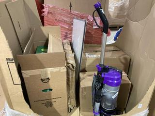 Lot 955  
            Birmingham SR106 - Collection or Optional Delivery Available 

                
PALLET OF ITEMS TO INCLUDE VAX MACH AIR UPRIGHT VACUUM CLEANER 1.5L PURPLE (ALL P...