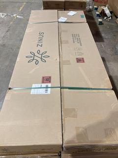 Lot 964  
            Birmingham SR106 - Collection or Optional Delivery Available 

                
2X ZINUS SUZANNE 18 CM SOLID WOOD METAL STEEL BED FRAME WITH WOODEN SLATS (LOCATI...