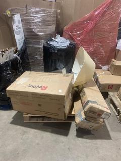 Lot 985  
            Birmingham SR106 - Collection or Optional Delivery Available 

                
PALLET OF ITEMS TO INCLUDE RAYGAR COMPUTER DESK (ALL PALLET CONTENTS MUST BE REMO...