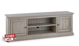 Lot 10  
            Birmingham SR103  - Collection or Optional Delivery Available 

                
OAK FURNITURELAND BURLEIGH LIGHT GREY EXTRA LARGE UNIT - SOLID HARDWOOD ORIGINAL ...