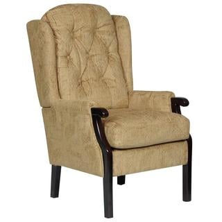 Lot 144  
            Birmingham SR103  - Collection or Optional Delivery Available 

                
CARECO REFURBISHED GOLD WENTWOOD FIRESIDE CHAIR ORIGINAL RRP £400