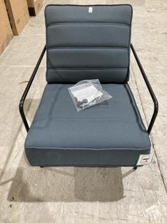 Lot 146  
            Birmingham SR103  - Collection or Optional Delivery Available 

                
DAVID PHILLIPS GREY JADE RECEPTION CHAIR ORIGINAL RRP £220