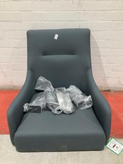 Lot 147  
            Birmingham SR103  - Collection or Optional Delivery Available 

                
DAVID PHILLIPS GREY UPHOLSTERED SWIVEL CHAIR (WITHOUT SWIVEL LEGS) ORIGINAL RRP £140