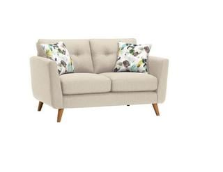Lot 14  
            Birmingham SR103  - Collection or Optional Delivery Available 

                
OAK FURNITURELAND EVIE 3 SEATER SOFA IN IVORY FABRIC ORIGINAL RRP £799.99