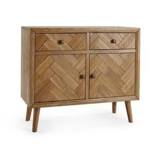 Lot 22  
            Birmingham SR103  - Collection or Optional Delivery Available 

                
OAK FURNITURELAND PARQUET BRUSHED AND GLAZED OAK SMALL SIDEBOARD ORIGINAL RRP £54...