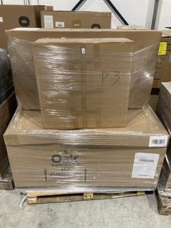 Lot 248  
            Birmingham SR103  - Collection or Optional Delivery Available 

                
OAK FURNITURELAND PALLET OF PARTS TO INCLUDE PART ALDO 3 SEATER RECLINER SOFA IN ...