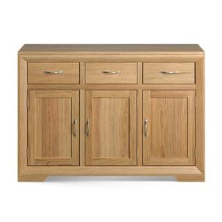 Lot 27  
            Birmingham SR103  - Collection or Optional Delivery Available 

                
OAK FURNITURELAND BEVEL NATURAL SOLID OAK LARGE SIDEBOARD ORIGINAL RRP £629.99