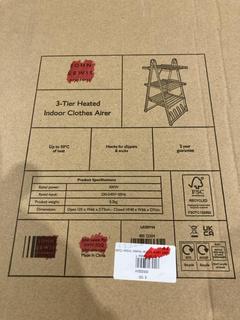 Lot 281  
            Birmingham SR103  - Collection or Optional Delivery Available 

                
JOHN LEWIS & PARTNERS 3 TIER HEATED INDOOR AIRER ORIGINAL RRP £100