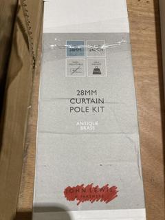 Lot 289  
            Birmingham SR103  - Collection or Optional Delivery Available 

                
JOHN LEWIS & PARTNERS 2X 28MM CURTAIN POLE KIT ANTIQUE BRASS ORIGINAL RRP £120