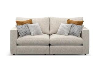 Lot 29  
            Birmingham SR103  - Collection or Optional Delivery Available 

                
OAK FURNITURELAND MALVERN MODULE SOFA IN BEIGE FABRIC ORIGINAL RRP £490.00