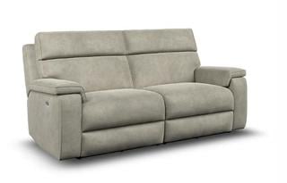 Lot 31  
            Birmingham SR103  - Collection or Optional Delivery Available 

                
OAK FURNITURELAND SELBY 3 SEATER POWER RECLINER SOFA IN MILLER TAUPE FABRIC ORIGI...