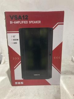 Lot 321  
            Birmingham SR103  - Collection or Optional Delivery Available 

                
VONYX VSA12 800W BI AMPLIFIED SPEAKER ORIGINAL RRP £145
