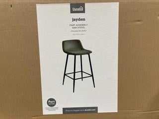 Lot 344  
            Birmingham SR103  - Collection or Optional Delivery Available 

                
JAYDEN BAR STOOL OLIVE GREEN ORIGINAL RRP £100