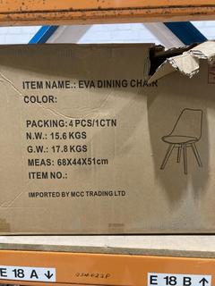 Lot 362  
            Birmingham SR103  - Collection or Optional Delivery Available 

                
EVA DINING CHAIR IN RED ORIGINAL RRP £110