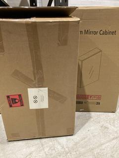Lot 387  
            Birmingham SR103  - Collection or Optional Delivery Available 

                
X2 ASSORTED ITEMS TO INCLUDE BATHROOM MIRROR CABINET ORIGINAL RRP £210