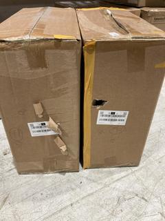 Lot 390  
            Birmingham SR103  - Collection or Optional Delivery Available 

                
2X BLACK SWIVEL OFFICE CHAIRS ORIGINAL RRP £120